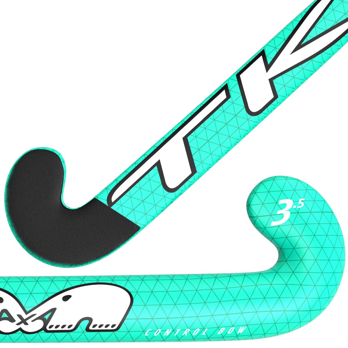 TK 2.4 Late Bow Field Hockey Stick Bundle with Free Chamois Grip 